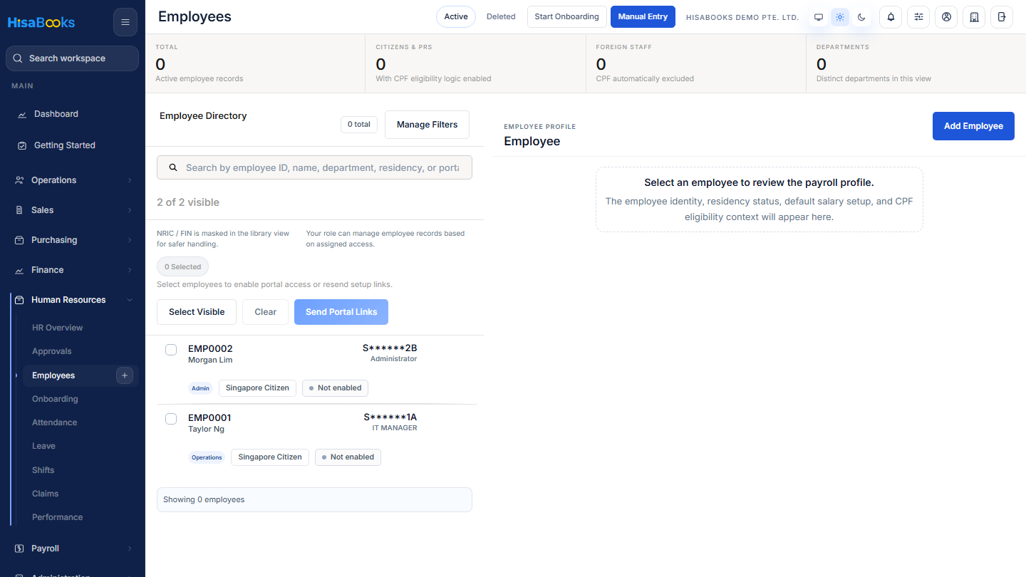 HR & People employees screen